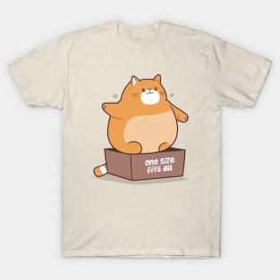 One Size Fits All - Fat Kitty T-Shirt